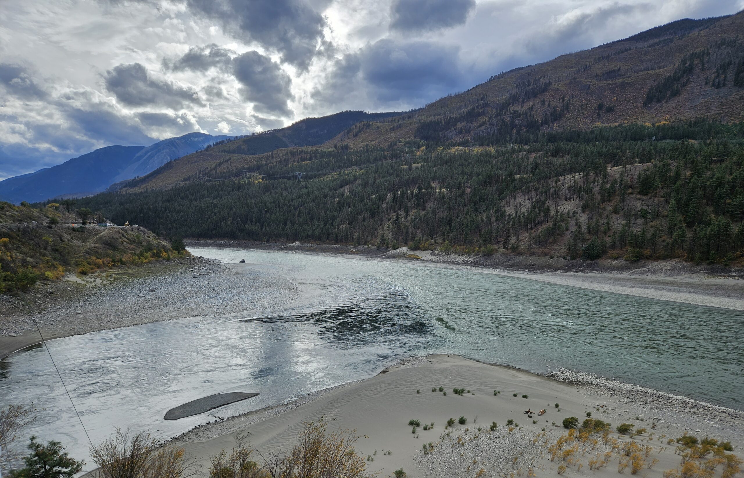 Confluence of Thompson and Fraser Rivers.