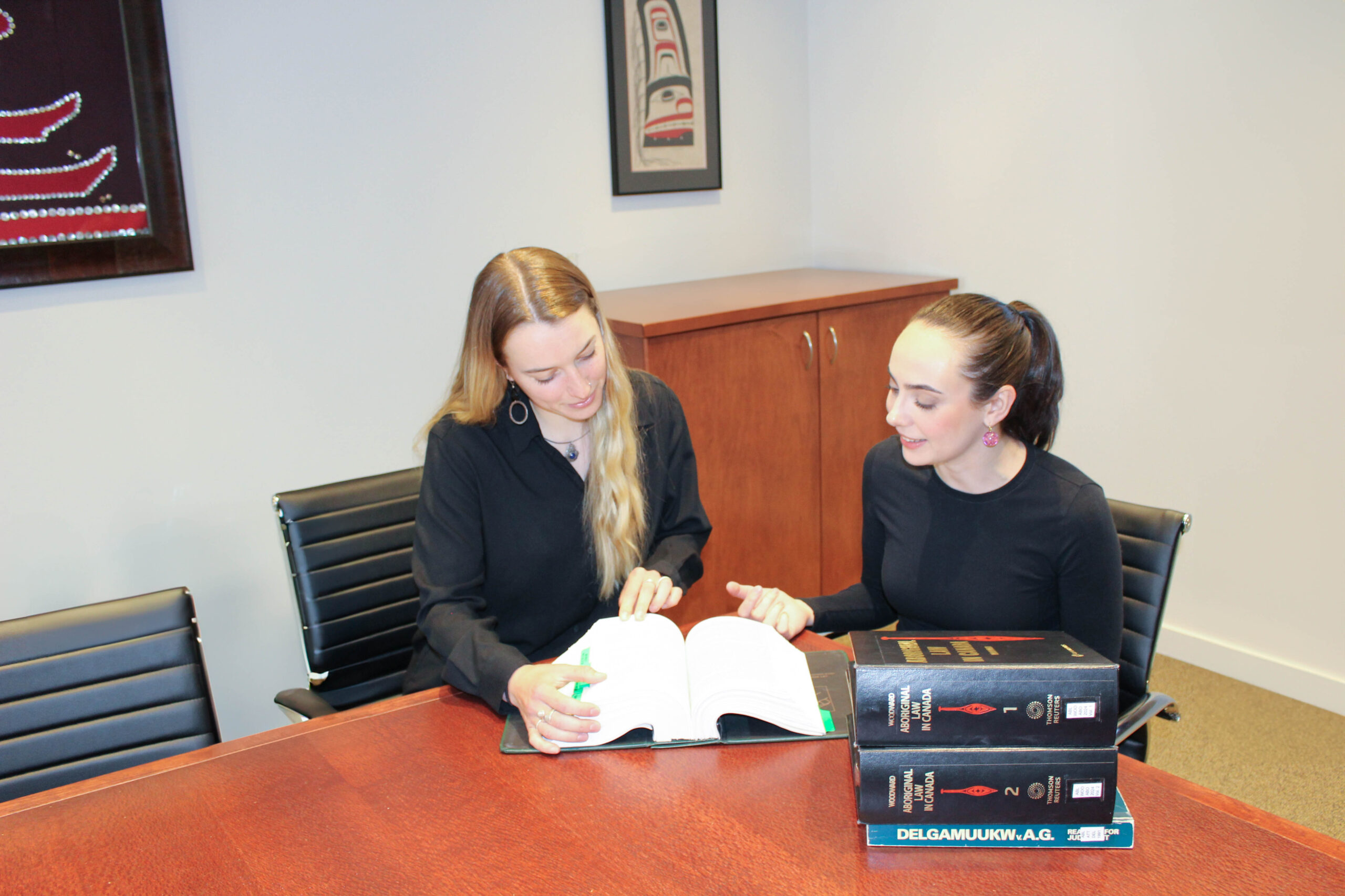 Mandell Pinder students studying Aboriginal Law