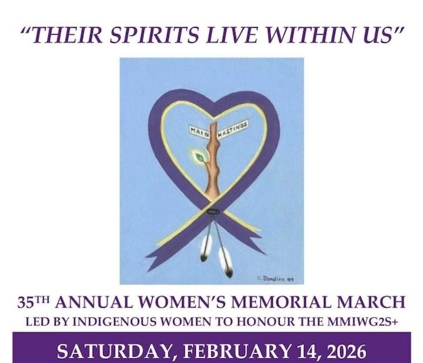 Saturday, February 14th marks the 35th Annual Women’s Memorial March in Vancouver.